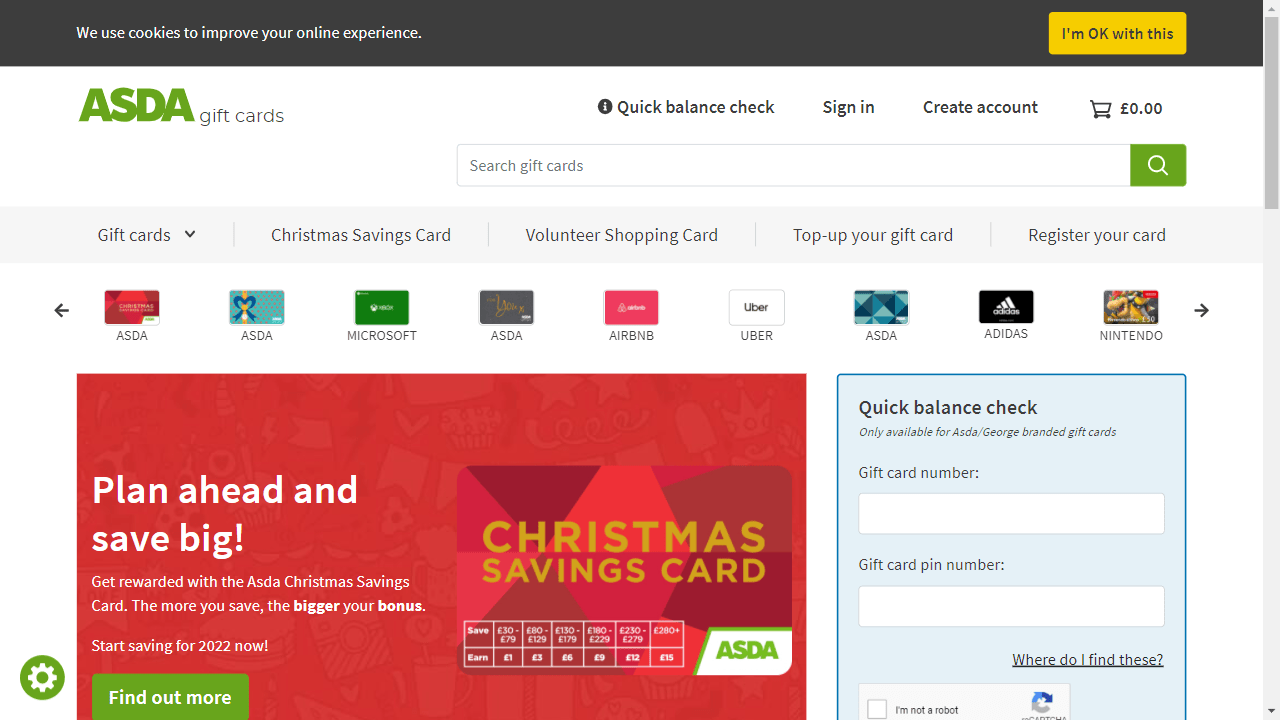 ASDA Gift Cards