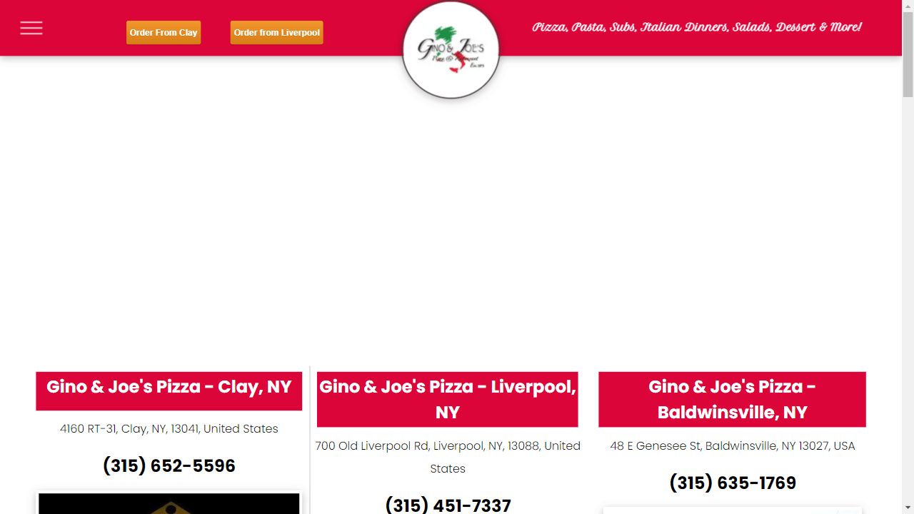 Gino and Joe's Pizza