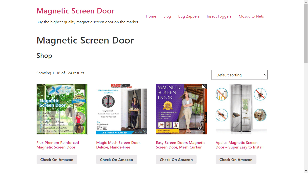 Magnetic Screen Door